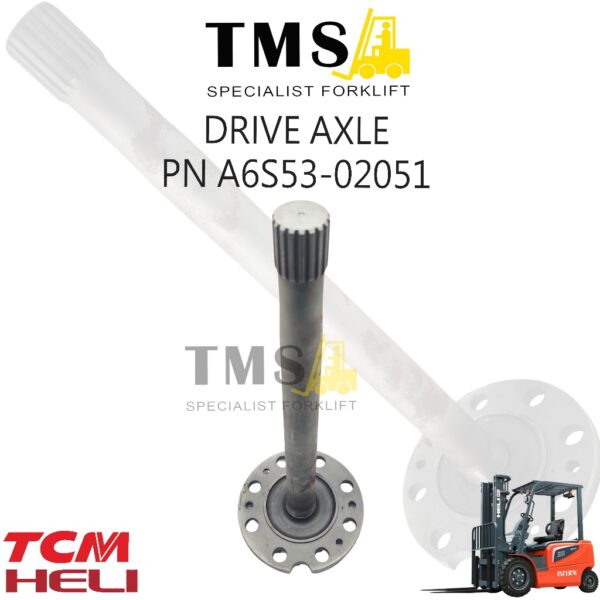Drive Axle Part Number A6S53-02051 Heavy Duty – As Roda Gardan Forklift TCM / HELI