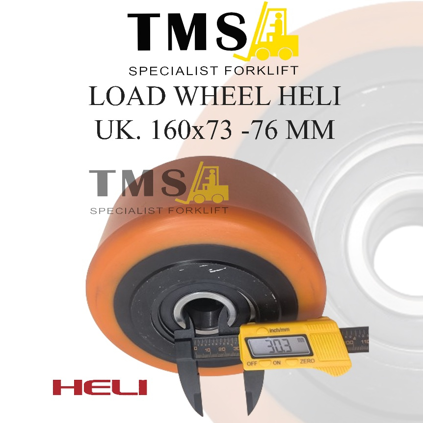 Roda Load Wheel Depan HELI 160x73 76mm 970033200 CDD16 Stacker Electric - Gambar 5