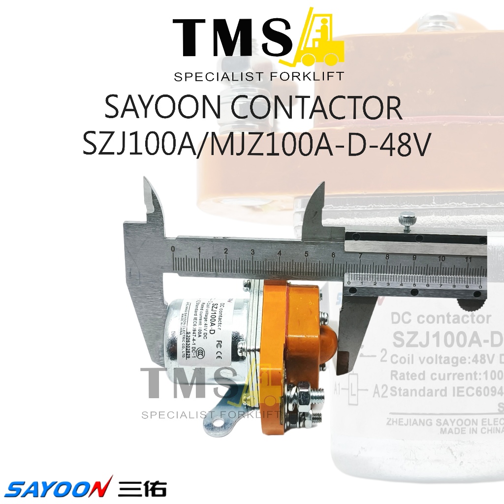 Sayoon Contactor SZJ100A MJZ100A-D 48V NO SZJ ZJ Forklift Kontaktor - Gambar 5