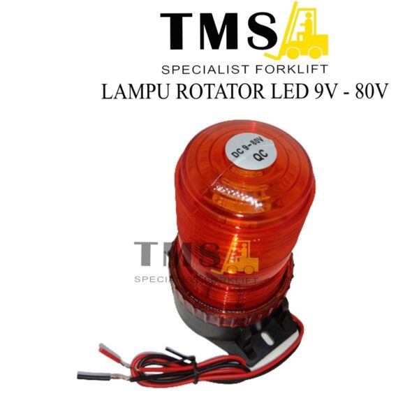 Rotator LED 9V - 80V for Forklift Electric Lampu Rotari Beacon