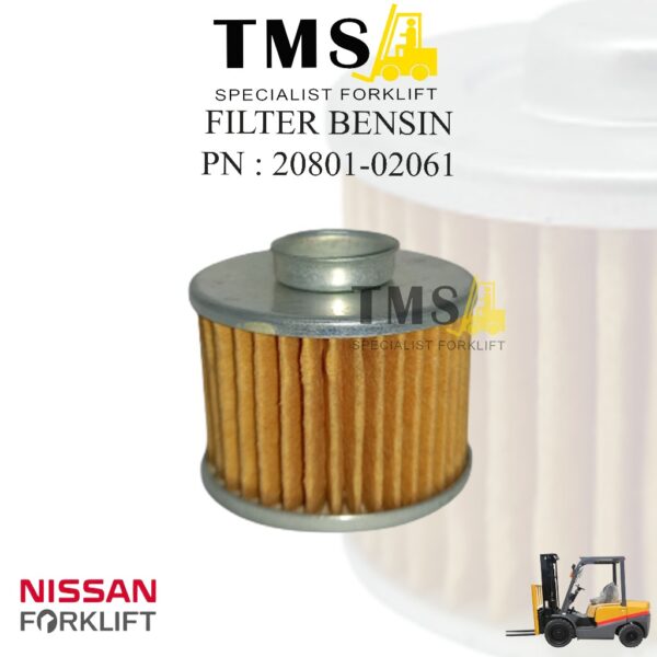 Filter Bensin 20801-02061 Forklift Fuel Filter for Nissan TCM