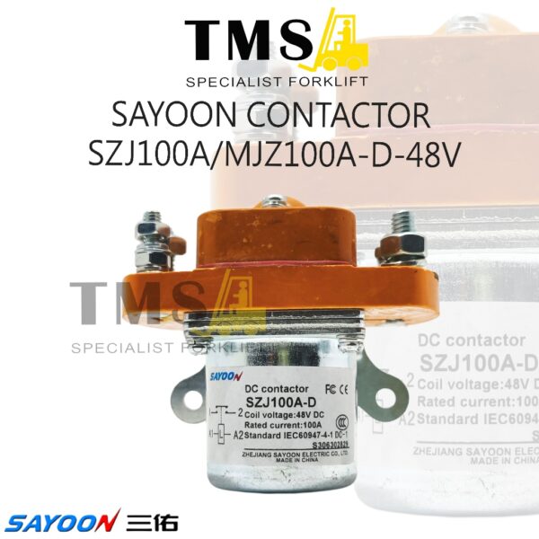 Sayoon Contactor SZJ100A MJZ100A-D 48V NO SZJ ZJ Forklift Kontaktor