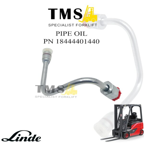 Left Inclined Cylinder Short Tubing 1844401440 for Linde 115-03 Hose Hydraulic Pipa Forklift