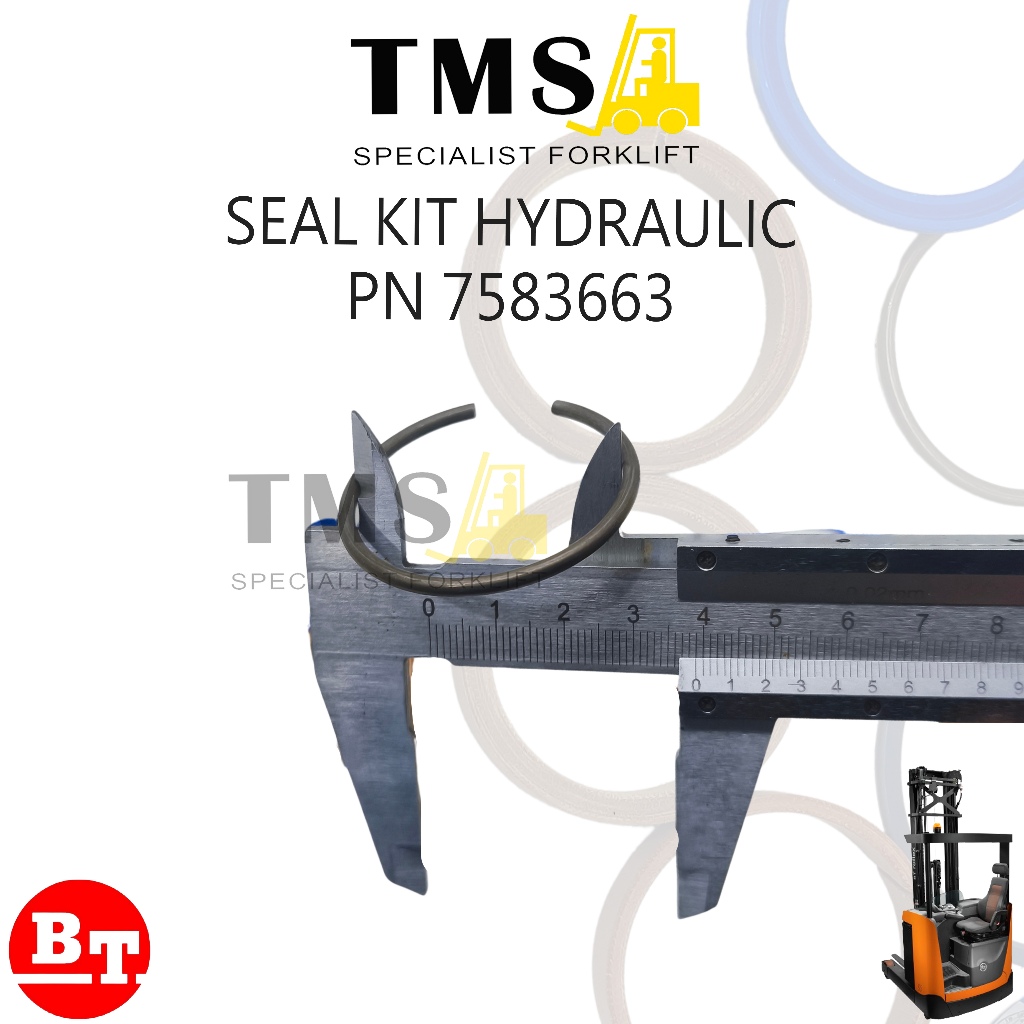 Part Number 7583663 Seal Kit Hydraulic Cylinder BT – Repair Kit Silinder Hidrolik Forklift BT - Gambar 2