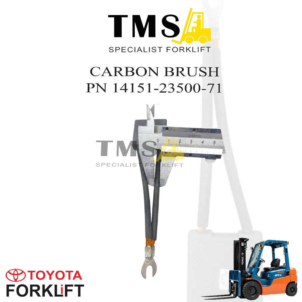 Carbon Brush Toyota 6FB10-25 PN 14151-23500-71 - Gambar 4