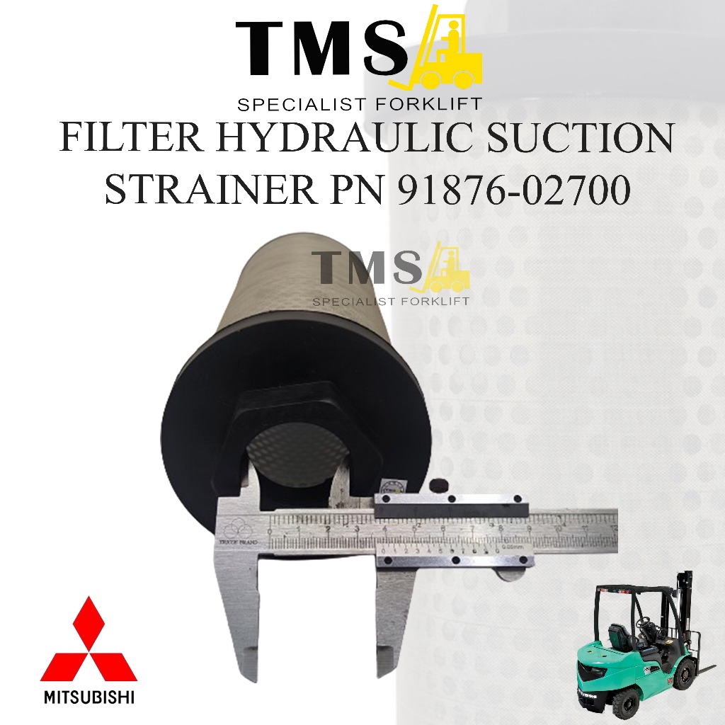 Filter Hydraulic Suction Strainer 91876-02700 Sparepart Forklift Mitsubishi Counter Balance - Gambar 5