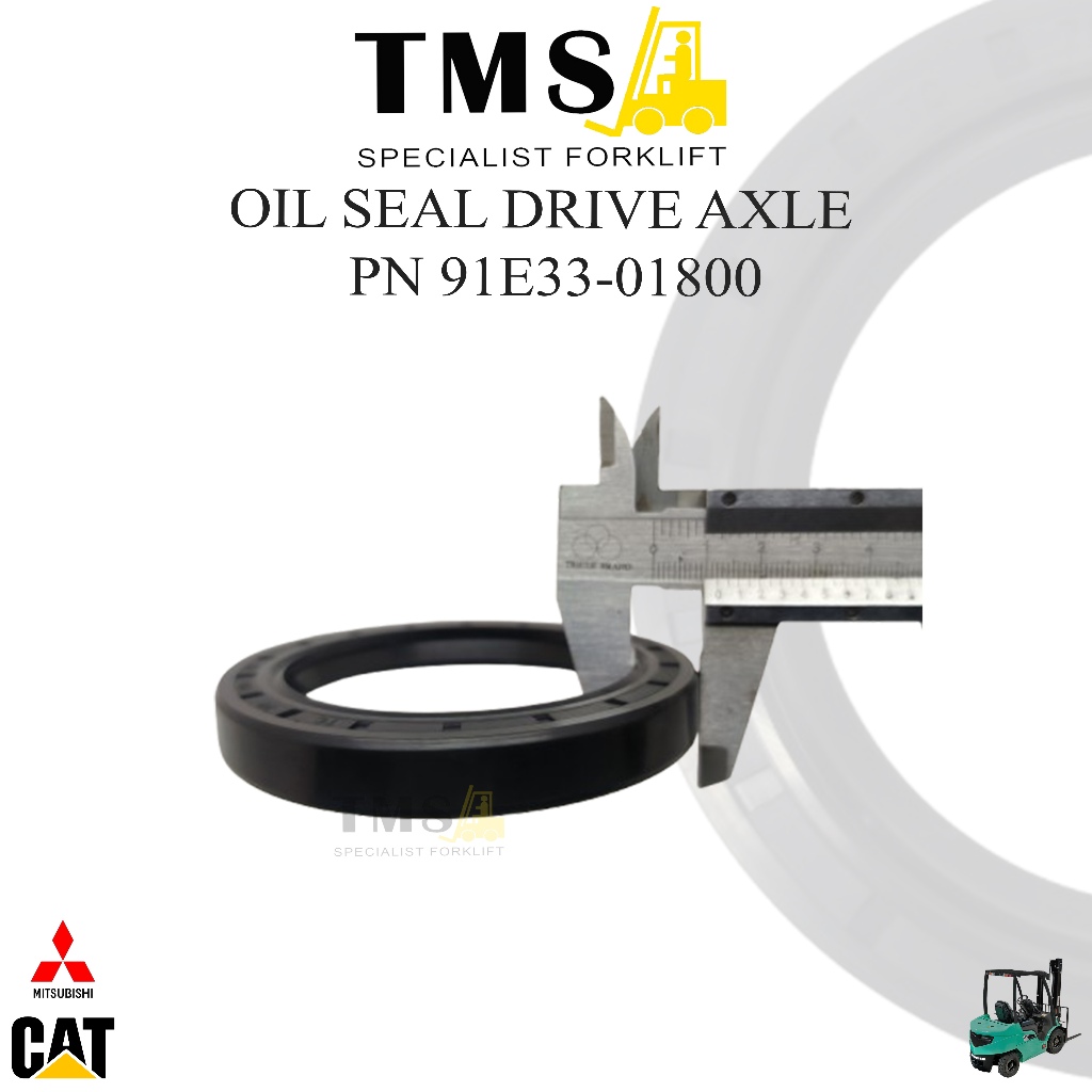 91E33-01800 Oil Seal Drive Axle Mitsubishi Forklift FD35 Front Axle Shaft - Gambar 5