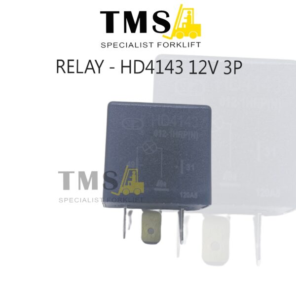 Relay 12V 3 Pin HD4143 Forklift | Relay Starter Lampu Forklift Universal 12 Volt
