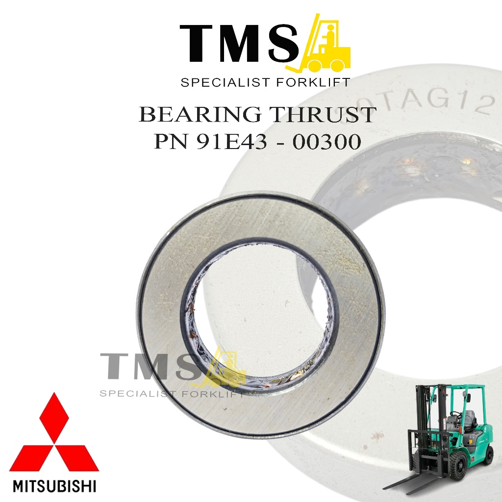 Bearing Thrust 91E43-00300 Mitsubishi Forklift FD20 FD30 Kapasitas 2 Ton 3 Ton 91E4300300 - Gambar 3