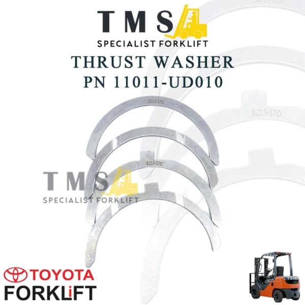 Metal Jalan Crankshaft Thrust Washer Part Number 11011-UD010 For Forklift