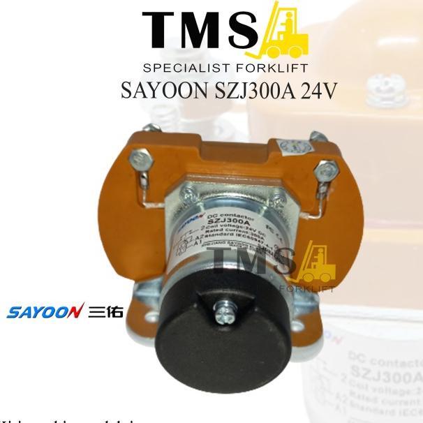 Sayoon Contactor SZJ300A MJZ300A 24V 1NO Forklift Eletric - Gambar 2