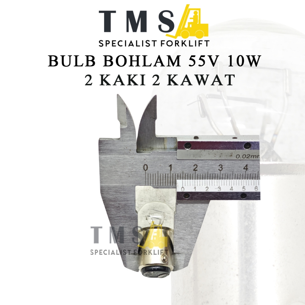 Lampu Bohlam Bulb 55V 10W 2 KAKI 2 KAWAT Bulb Forklift - Gambar 3