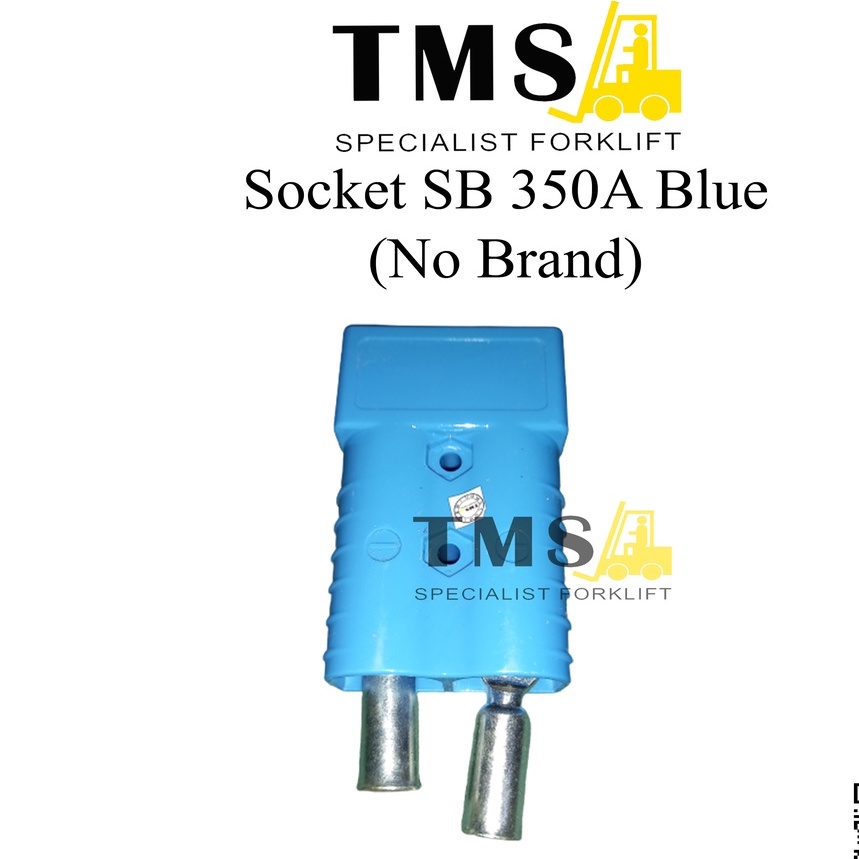 Socket Battery SB 350A BLUE 600V DC For Forklift Connector - Gambar 3