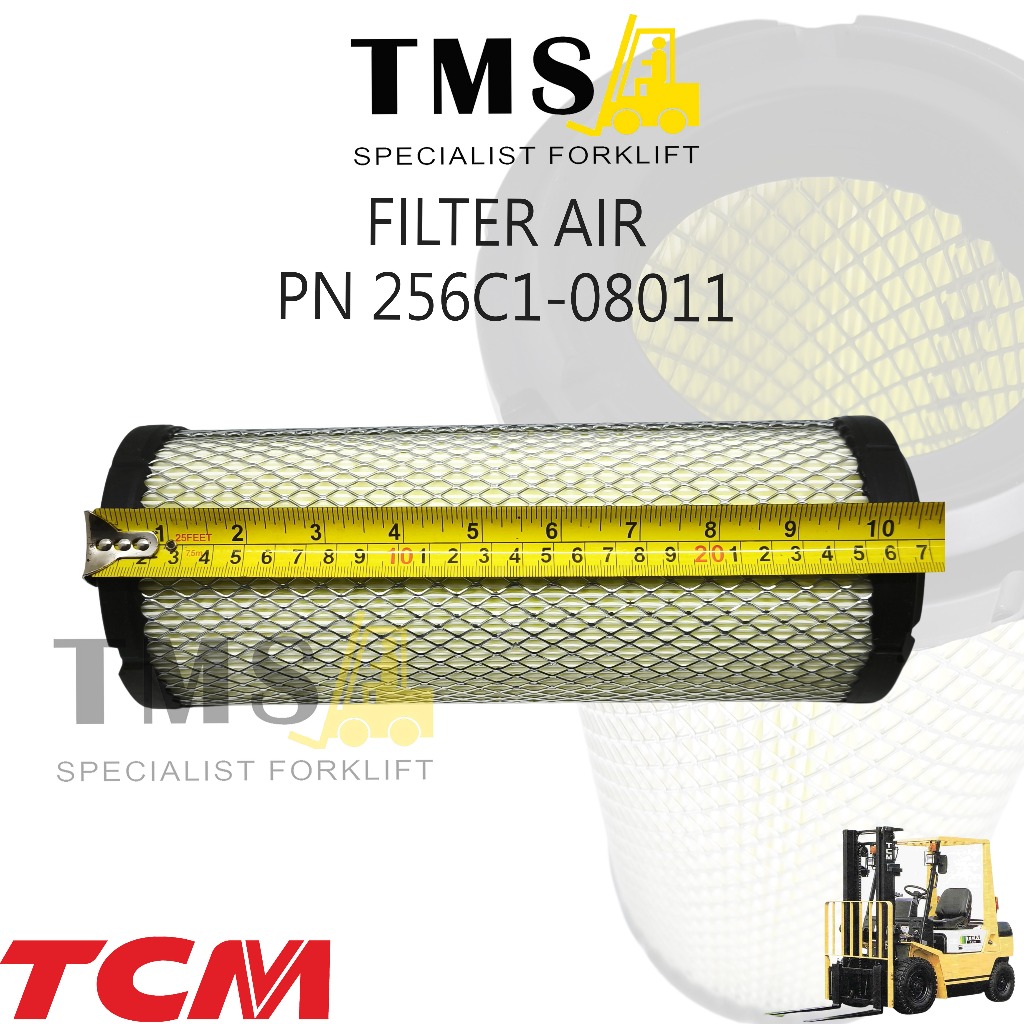 Filter Air Forklift TCM Part Number 256C1-08011 Air Cleaner FD10 FD15 FD20 FD25 FD30 - Gambar 6
