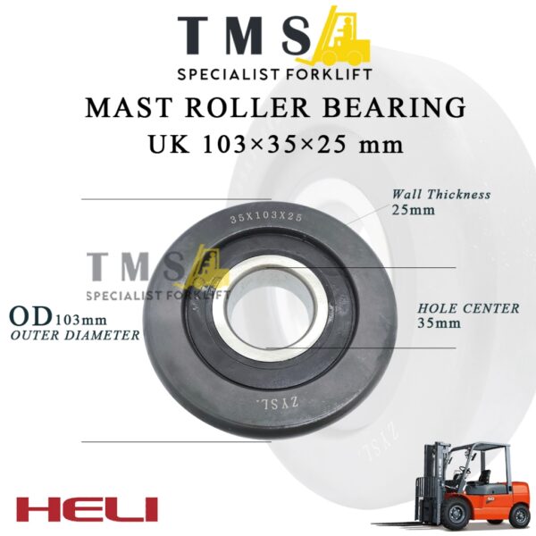 Mast Roller Bearing ZYSL 103x35x25 Forklift