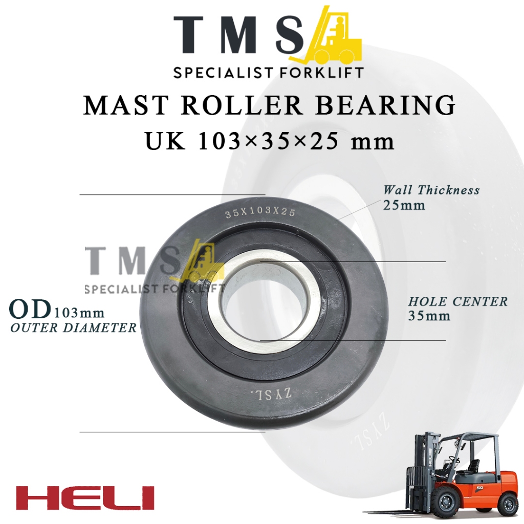 Mast Roller Bearing ZYSL 103x35x25 Forklift