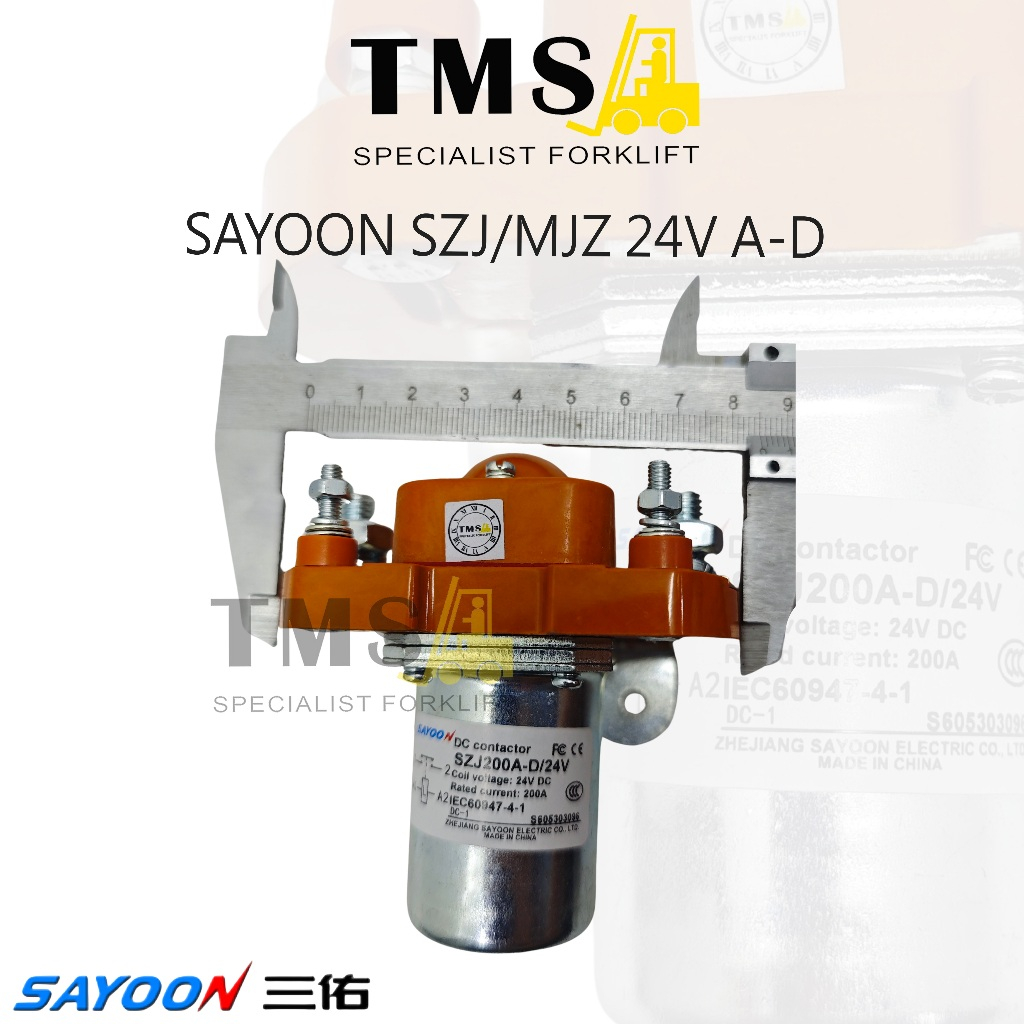 Sayoon Contactor SJZ MZJ 200A 24V For Forklift Handlift Electric Selenoid - Gambar 3
