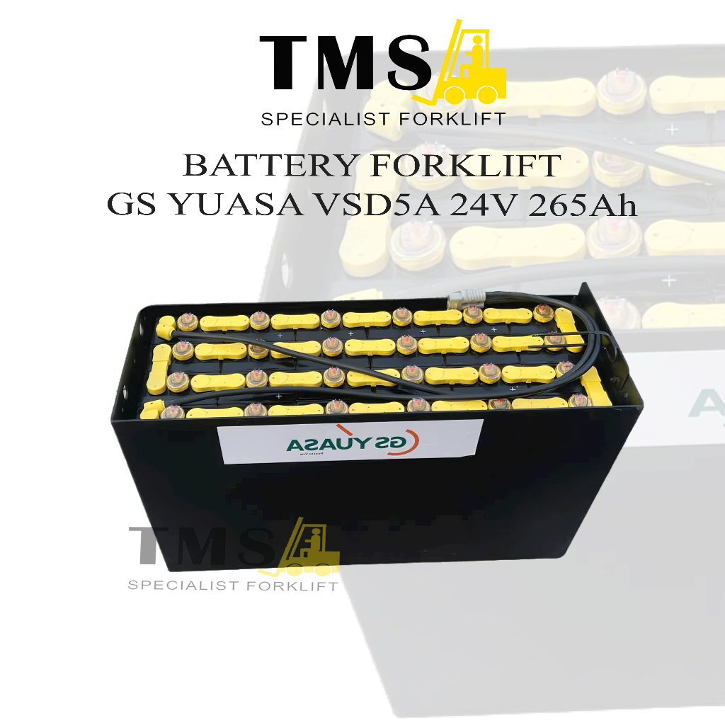 GS Battery Forklift 24V 260Ah Stacker Electric Battery Lead ACID Krisbow Forklift - Gambar 2