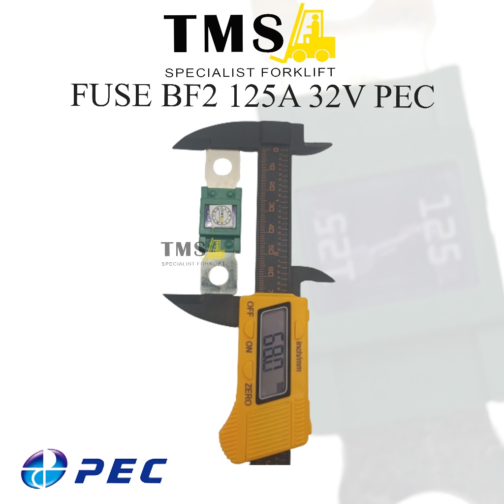 Fuse 125A (Mega BF2) For Forklift MERK PEC / SEKRING 125A PEC - Gambar 3
