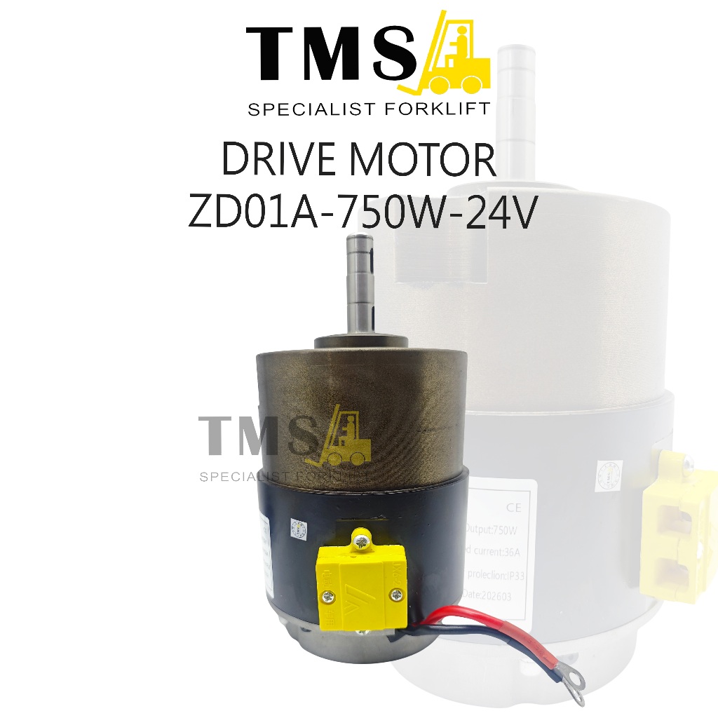 Drive Motor Forklift Elektrik ZD01A-750W-24V DC Drive Motor Stacker Pallet Truck 24V 750W - Gambar 2