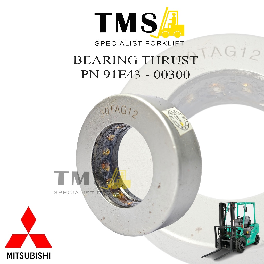 Bearing Thrust 91E43-00300 Mitsubishi Forklift FD20 FD30 Kapasitas 2 Ton 3 Ton 91E4300300 - Gambar 2