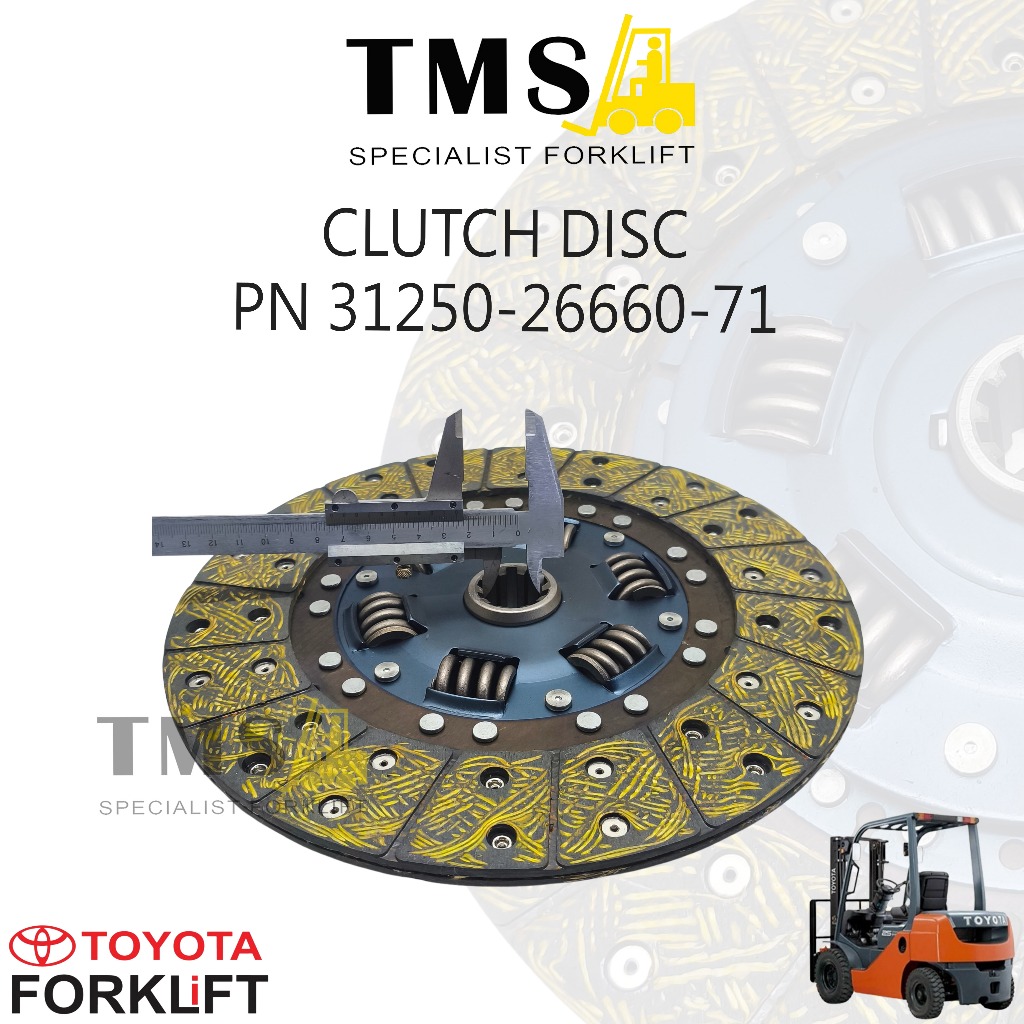 Part Number 31250-26660-71 Clutch Disc Forklift Kopling Plate GPE Heavy Duty - Gambar 4