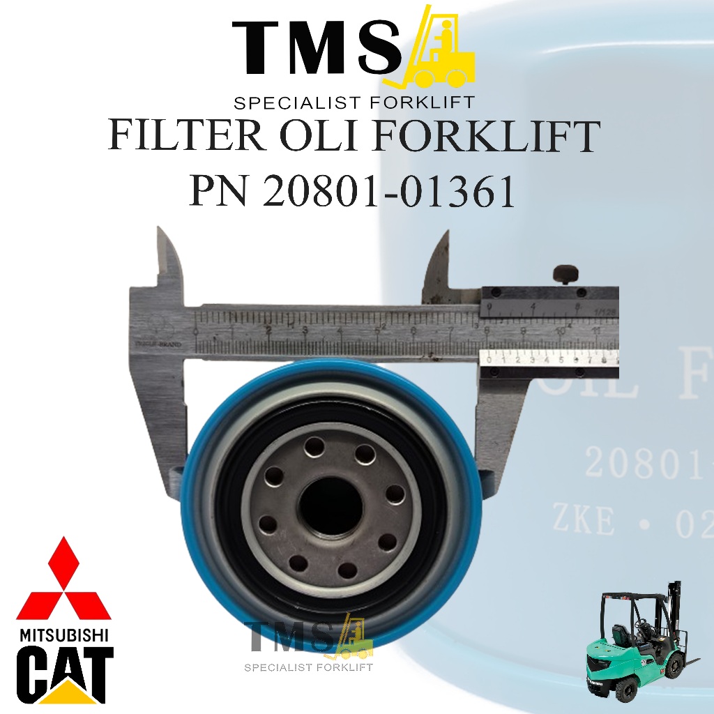 Filter Oli Mitsubishi Forklift Grendia FG20-30 2 Ton 20801-01361 - Gambar 3
