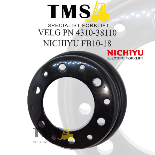 Velg Forklift 4310-38110 Wheel Steel Ring Rim Hub Nichiyu FB10-18