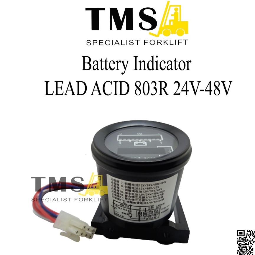 Battery Indicator 803R 24V-48V Forklift Lead Acid Not Curtis - Gambar 3