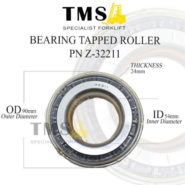 Bearing Tapped Roller Part Number Z-32211 For Forklift