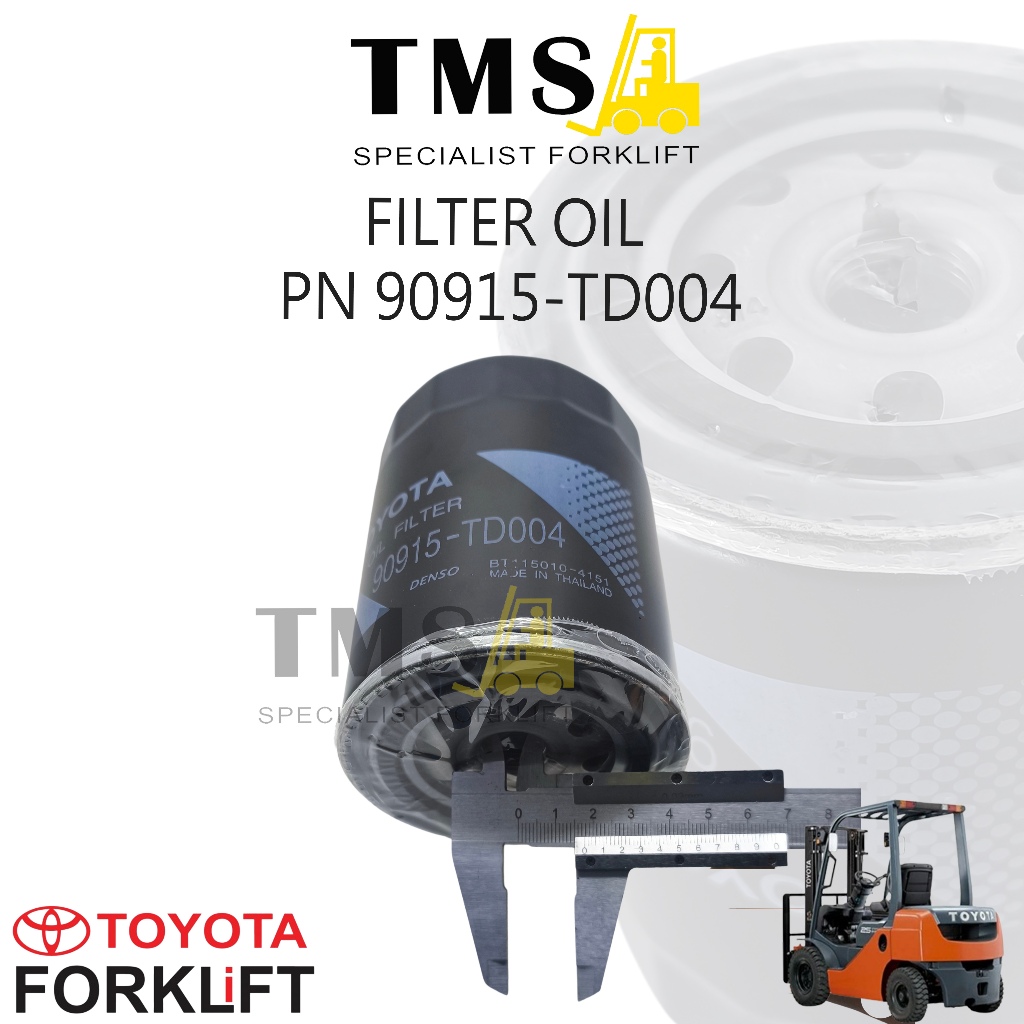 Part Number 90915-TD004 Oil Filter Forklift – Filter Oli Mesin Compatible Toyota Diesel - Gambar 3