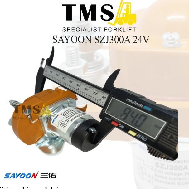Sayoon Contactor SZJ300A MJZ300A 24V 1NO Forklift Eletric - Gambar 4