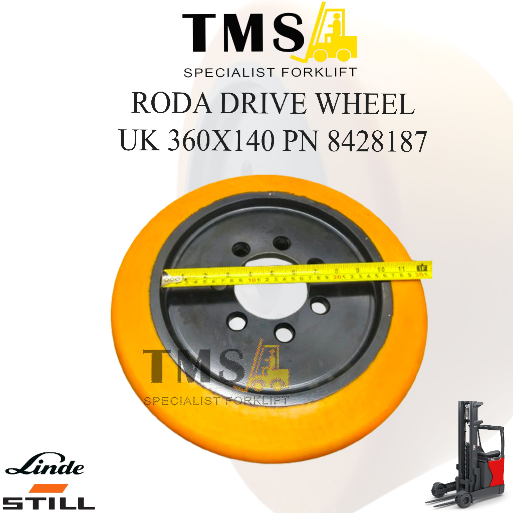 Drive Wheel Forklift LINDE STILL 8428187 360x140 Linde R20 2 Ton Roda Belakang Forklift Reachtruck - Gambar 7