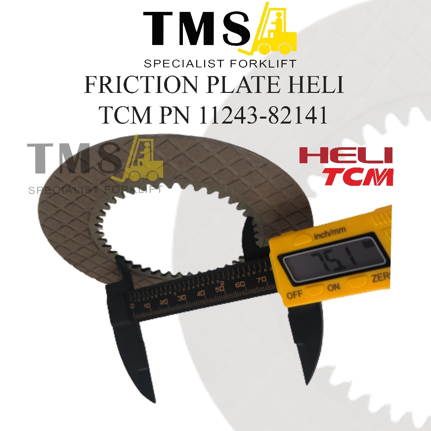 Friction Plate 11243-82141 FORKLIFT Heli CPCD Disc TCM - Gambar 2