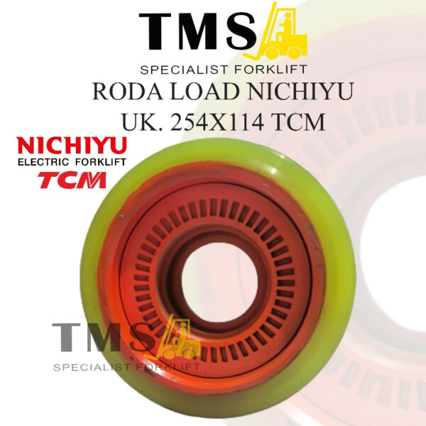 Roda Load Wheel Reachtruck Nichiyu TCM 254x114 FBR Roda Depan