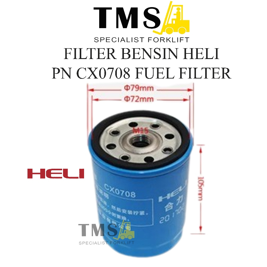 Filter Bensin HELI Forklift CX0708 Mesin 490BPG Fuel Filter - Gambar 5