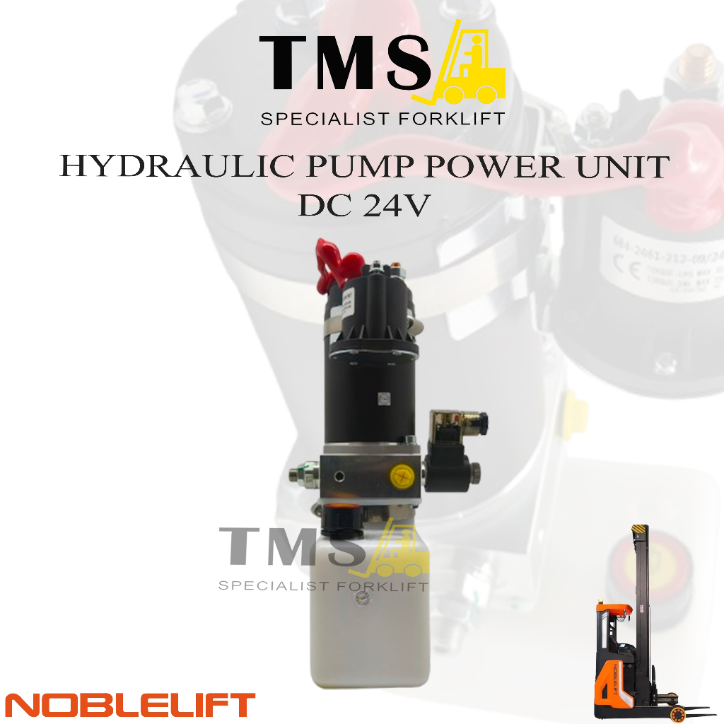Motor Pump Noblelift PT20 DC 24V 0.8KW MD24080A KR2408 - 02 Hydraulic Pump Power Unit reach Stacker - Gambar 4