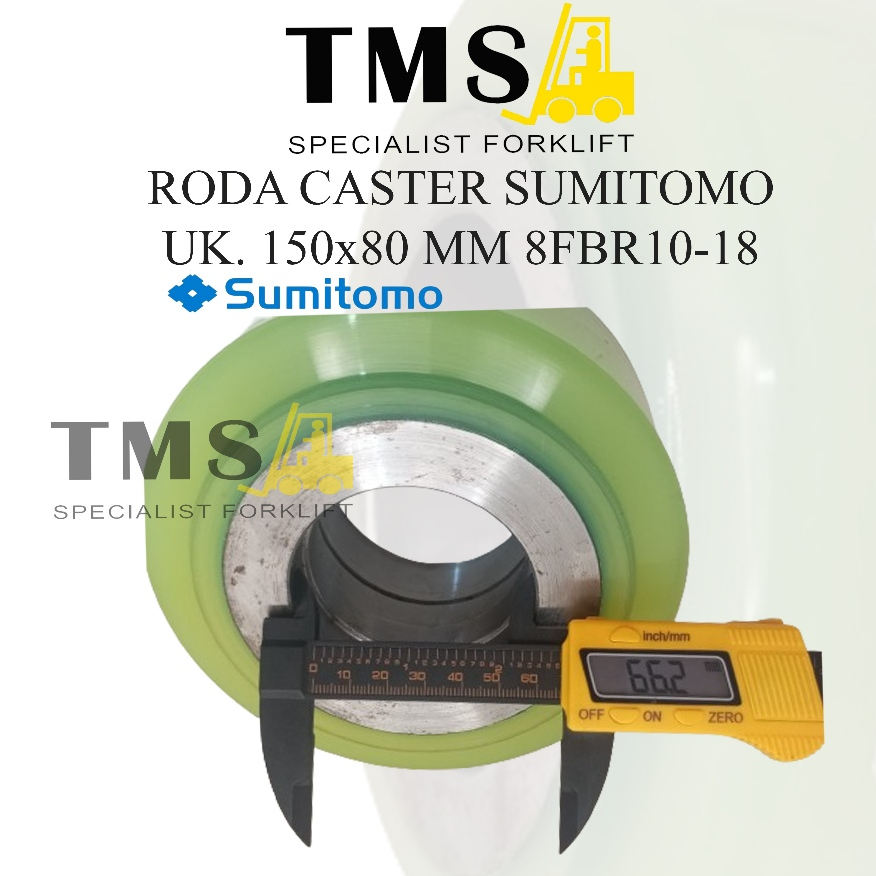 Roda Caster Wheel 150x80 mm Reachtruck SUMITOMO 8FBR10-18 Supporting - Gambar 4