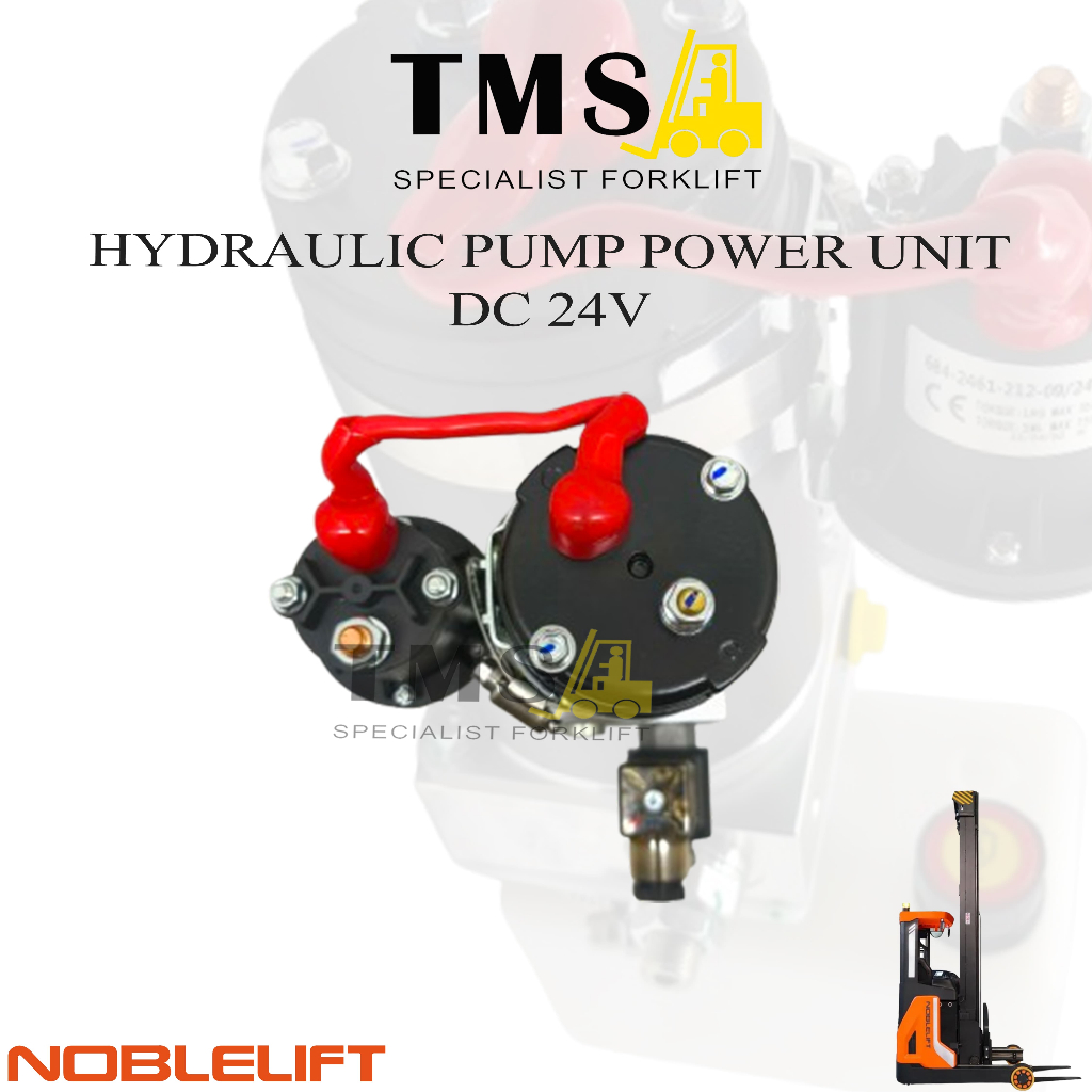Motor Pump Noblelift PT20 DC 24V 0.8KW MD24080A KR2408 - 02 Hydraulic Pump Power Unit reach Stacker - Gambar 3