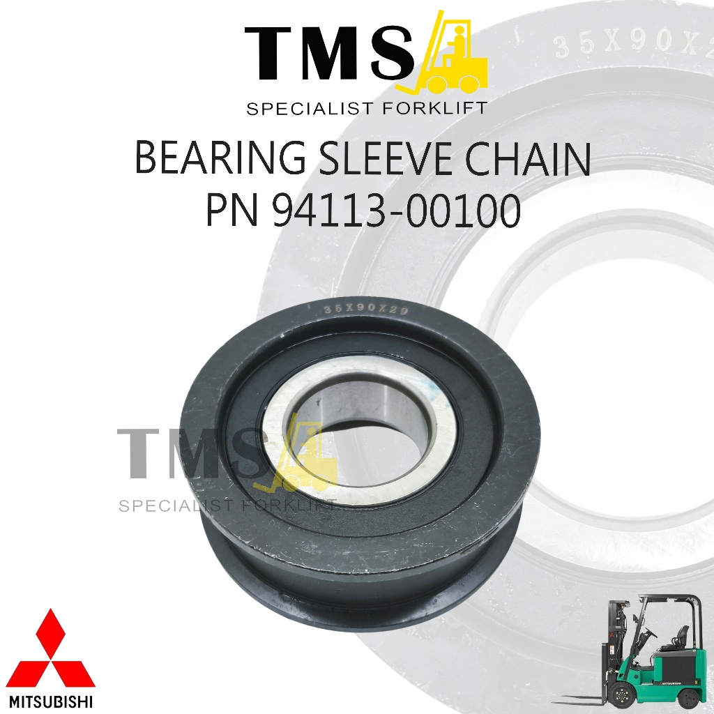 Bearing Sleeve Chain Part Number 94113-00100 Forklift Mast Chain Roller / Chain Wheel Mitsubishi - Gambar 3