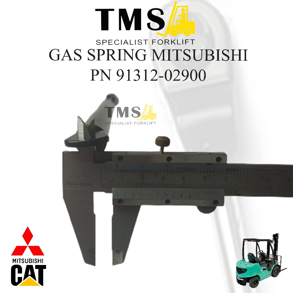 Gas Spring Mitsubishi Grendia Forklift FD20 2Ton - 3 Ton 91312-02900 Shock Forklift Counter Balance - Gambar 4