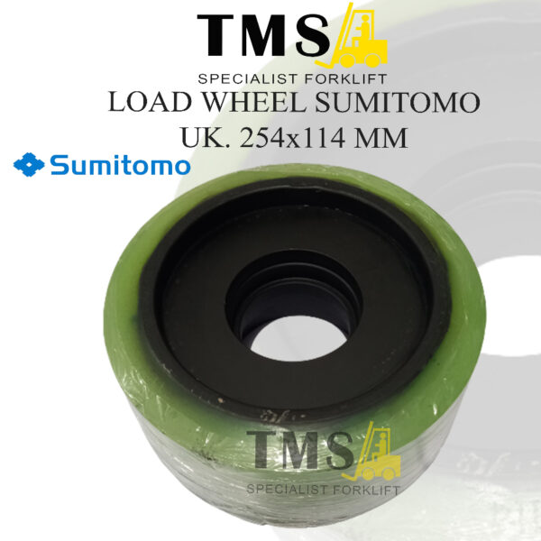 Roda Sumitomo Forklift Load 254x114 mm Wheel Reachtruck Roda Depan
