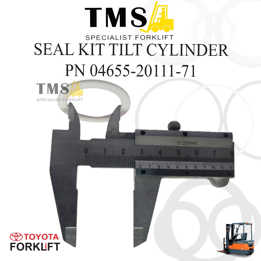 Seal Kit Tilt Cylinder 8FD30 04655-20111-71 Toyota Forklift Karet Seal - Gambar 5