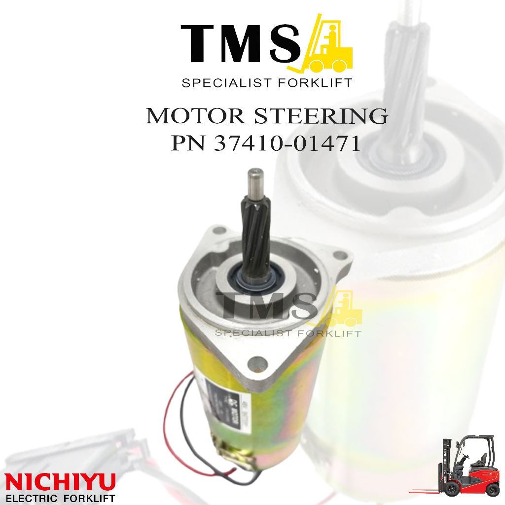 Motor Steering 37410-01471 Forklift Reachtruck Nichiyu FBR15 FBR30 1,5 Ton Reach Truck 48V 300W - Gambar 2