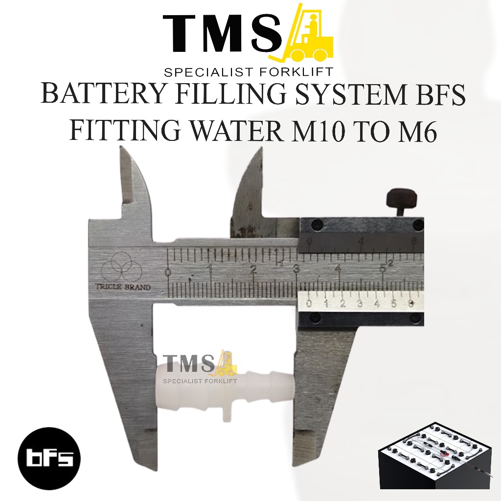 Battery Filling Sistem BFS Fitting Water M10 to M6 Fiting Air Battery Forklift - Gambar 2