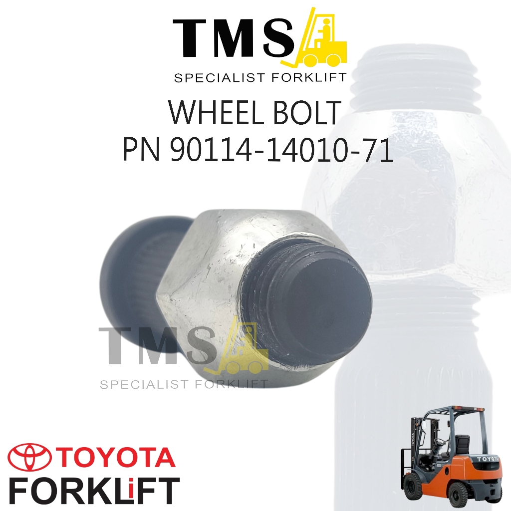 Wheel Bolt Part Number 90114-14010-71 For Forklif Toyota 8FD/5FG - Gambar 5