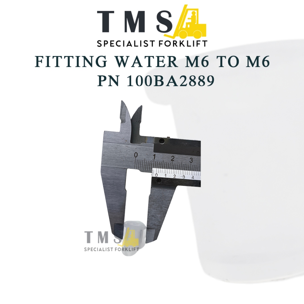 Fitting Water M6 to M6 Forklift Part Number 100BA2889 Connector Selang Air Universal - Gambar 4