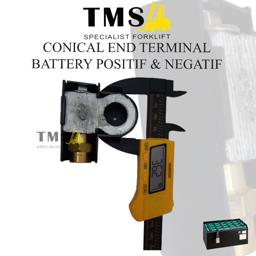 Conical End Terminal Battery Forklift Positif & Negatif 14258336 / 14258337 - Gambar 5