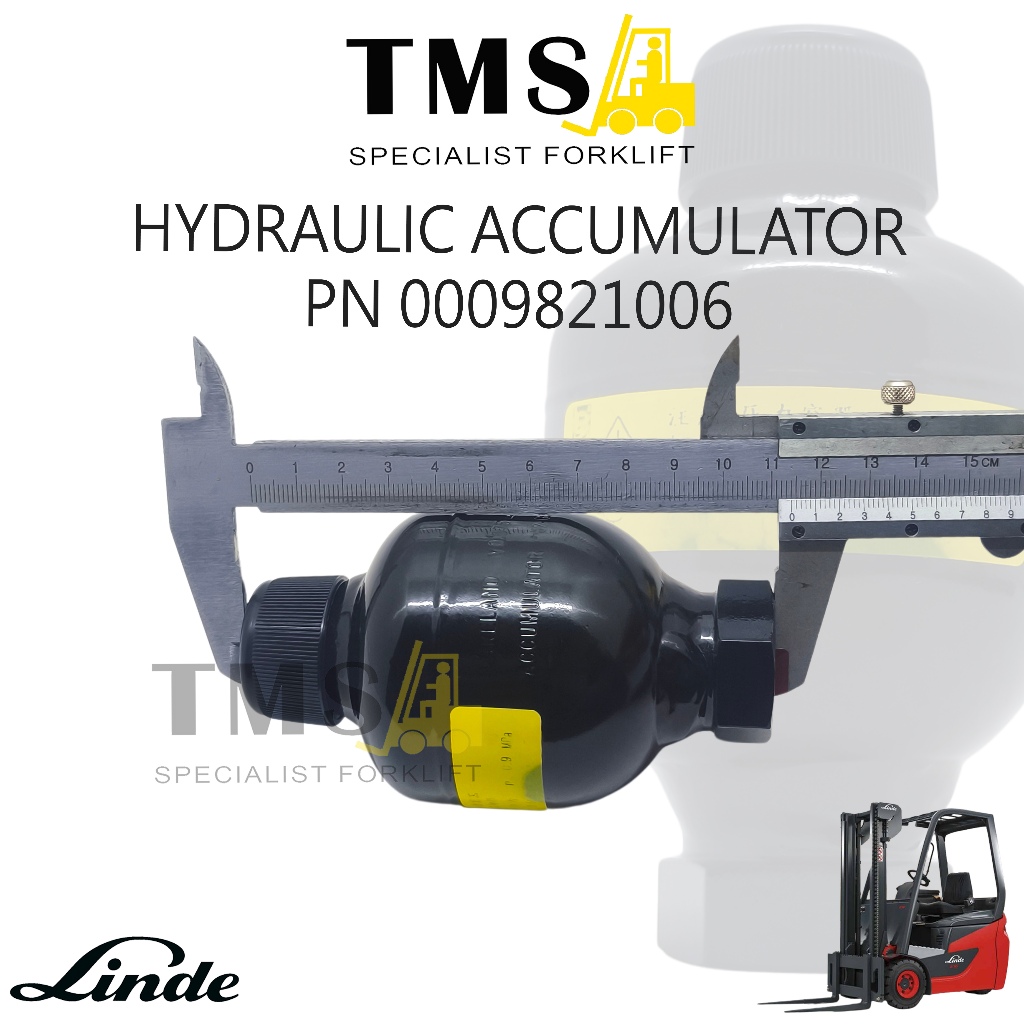 Hydraulic Accumulator Part Number 0009821006 Forklift Linde E16 E18 H20 H25 H30 - Gambar 4