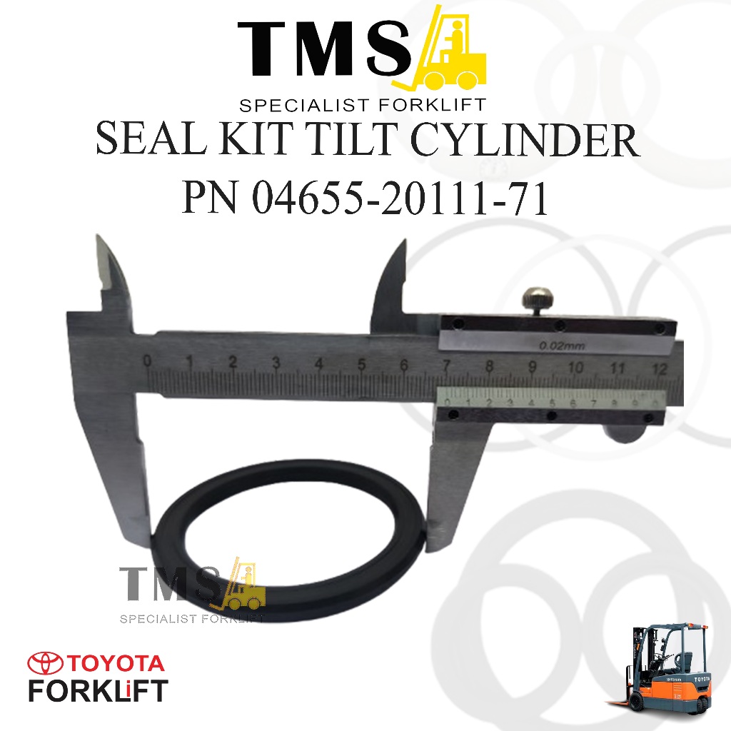 Seal Kit Tilt Cylinder 8FD30 04655-20111-71 Toyota Forklift Karet Seal - Gambar 2